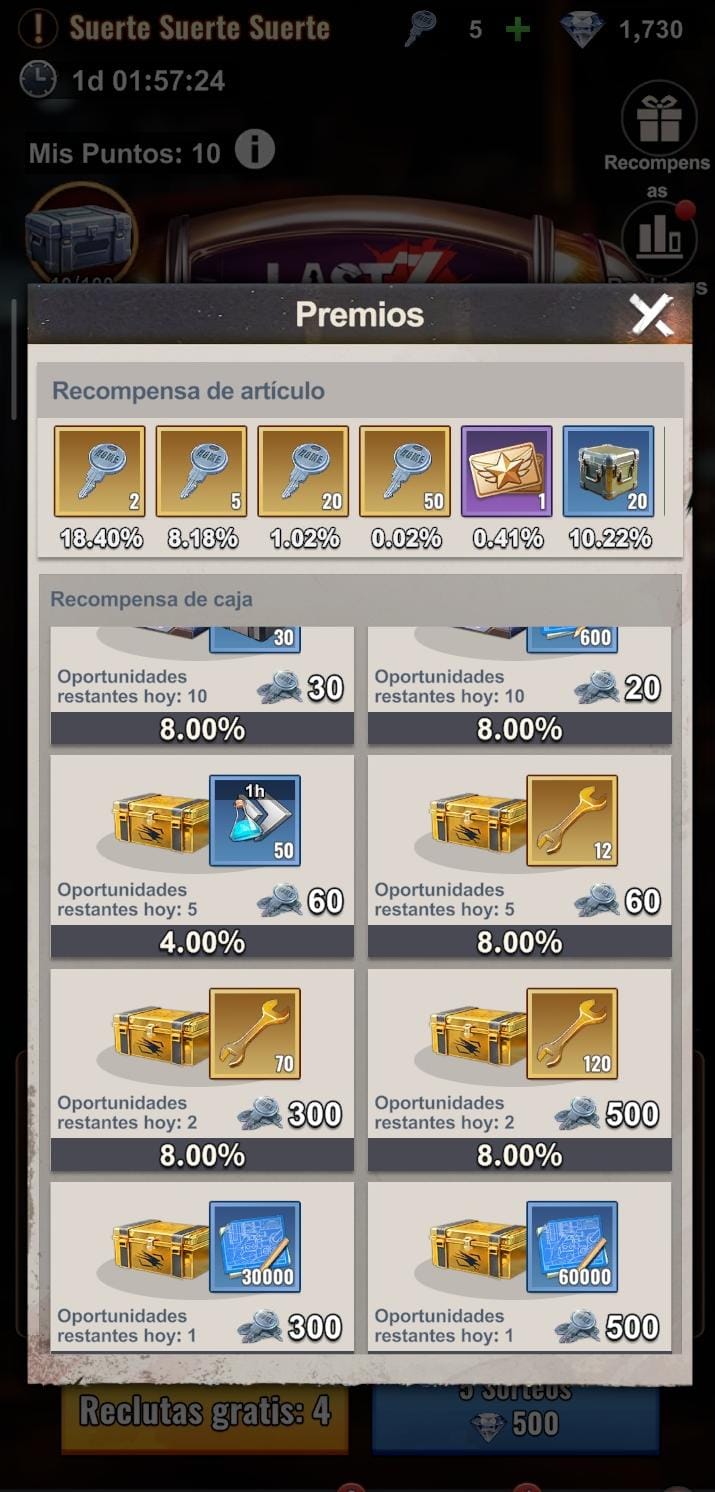 Suerte Suerte Suerte premios 2