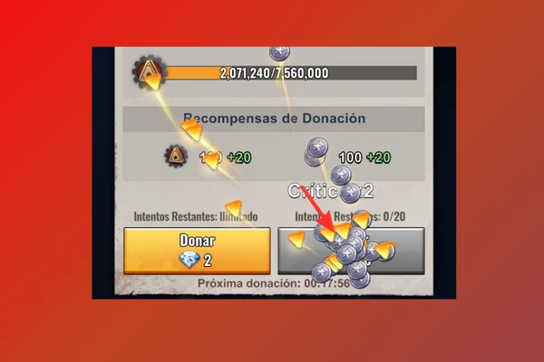 Donación con multiplicador