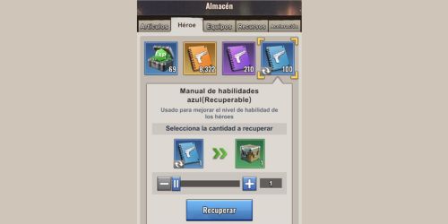 Manuales de habilidad azules